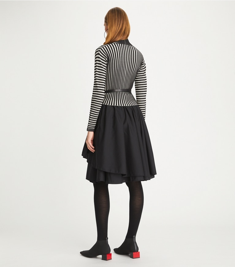 Tory Burch designer bottoms Mohair Ballet Skirt in Black front