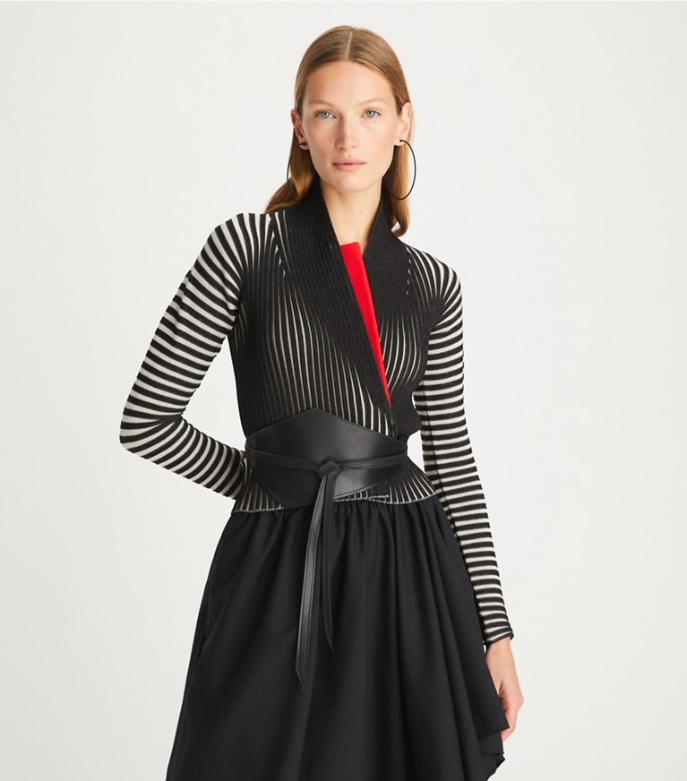 Tory Burch designer bottoms Mohair Ballet Skirt in Black front