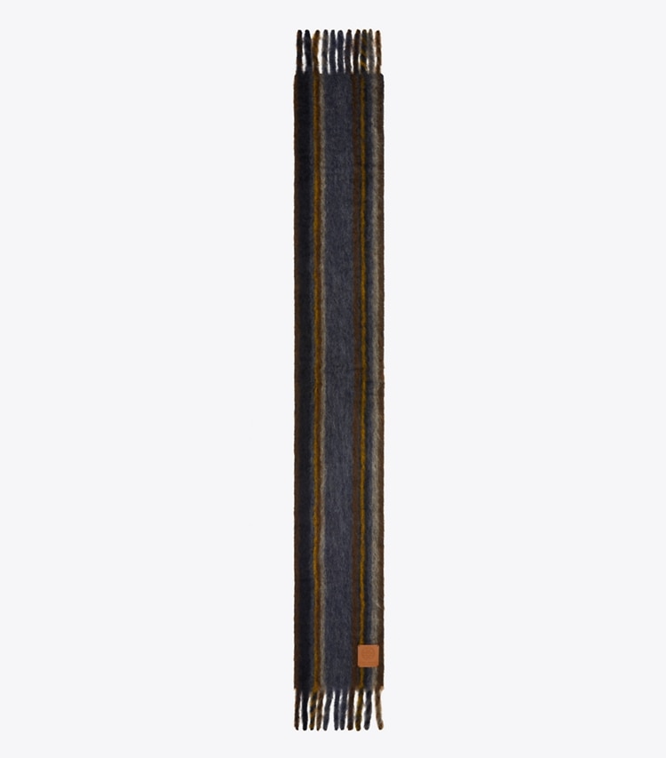 Tory Burch designer scarves Mohair Oblong Scarf in Aubergine overhead