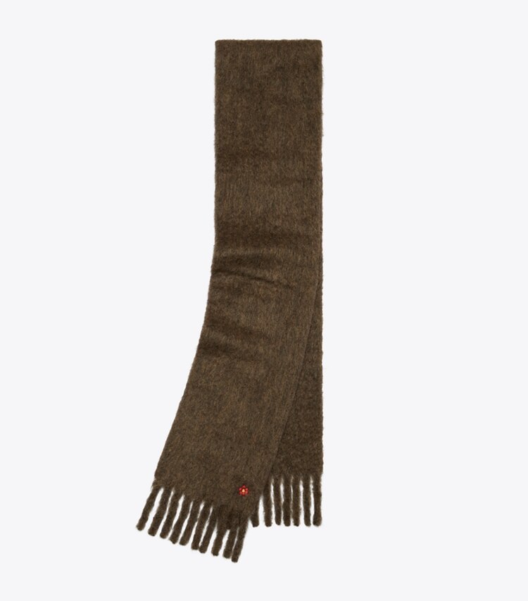 Tory Burch designer scarves Mohair Scarf in Chocolate folded