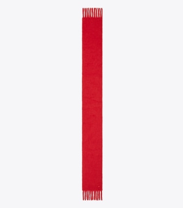 Tory Burch designer scarves Mohair Scarf in Red overhead