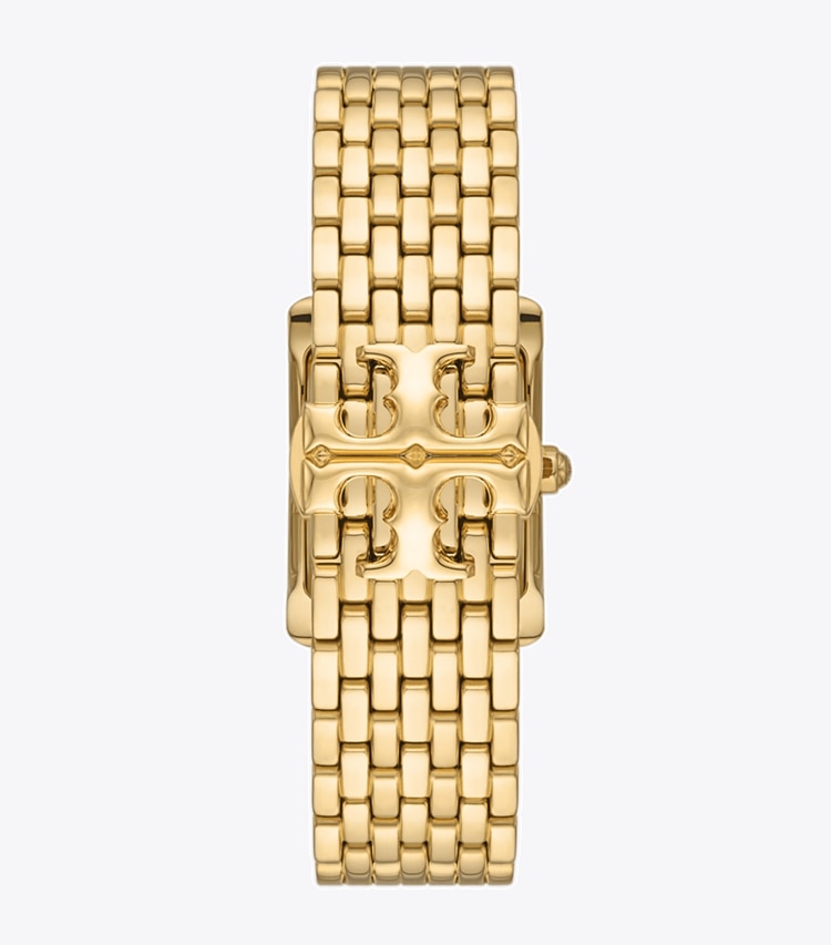 Tory Burch designer montres bracelet Montre Eleanor dans IVORY/GOLD retour