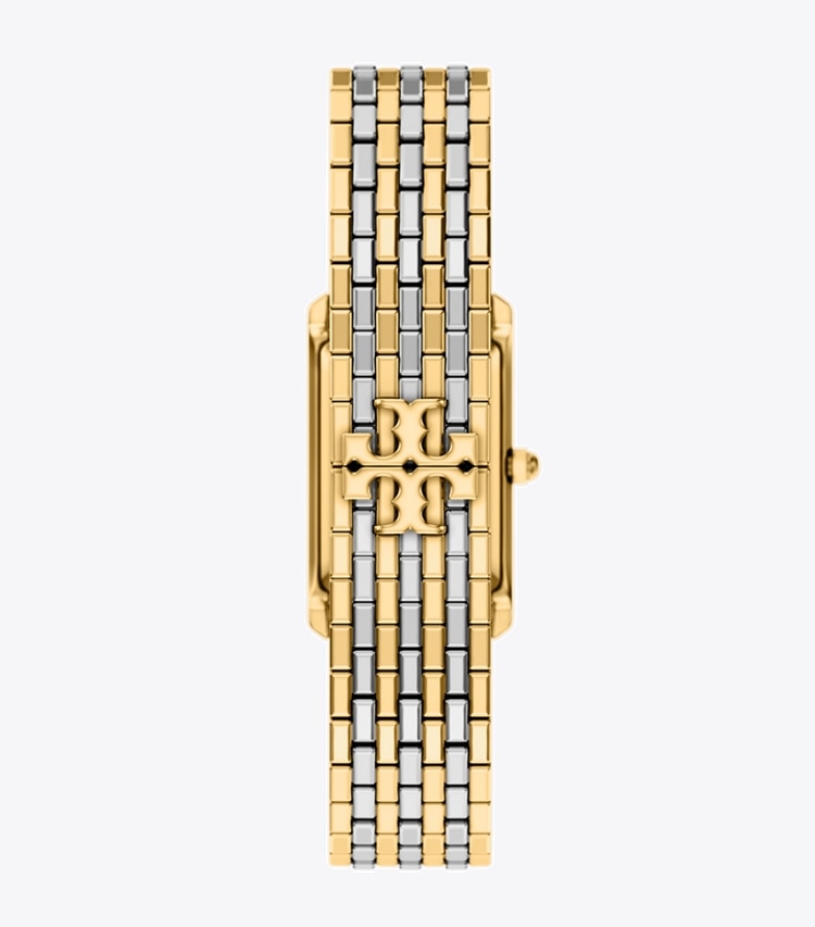 Tory Burch designer montres bracelet Montre Eleanor extra-plate dans MINT GREEN/TWO-TONE retour