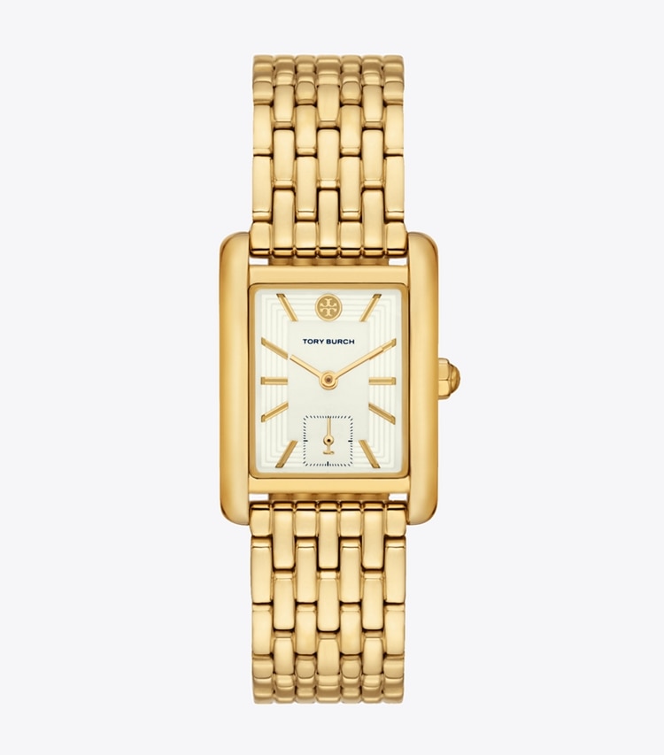 Tory Burch designer montres bracelet Montre Eleanor dans IVORY/GOLD de face