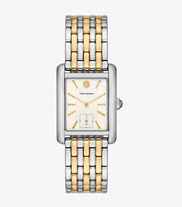 Tory Burch designer montres bracelet Montre Eleanor dans IVORY / TWO-TONE de face