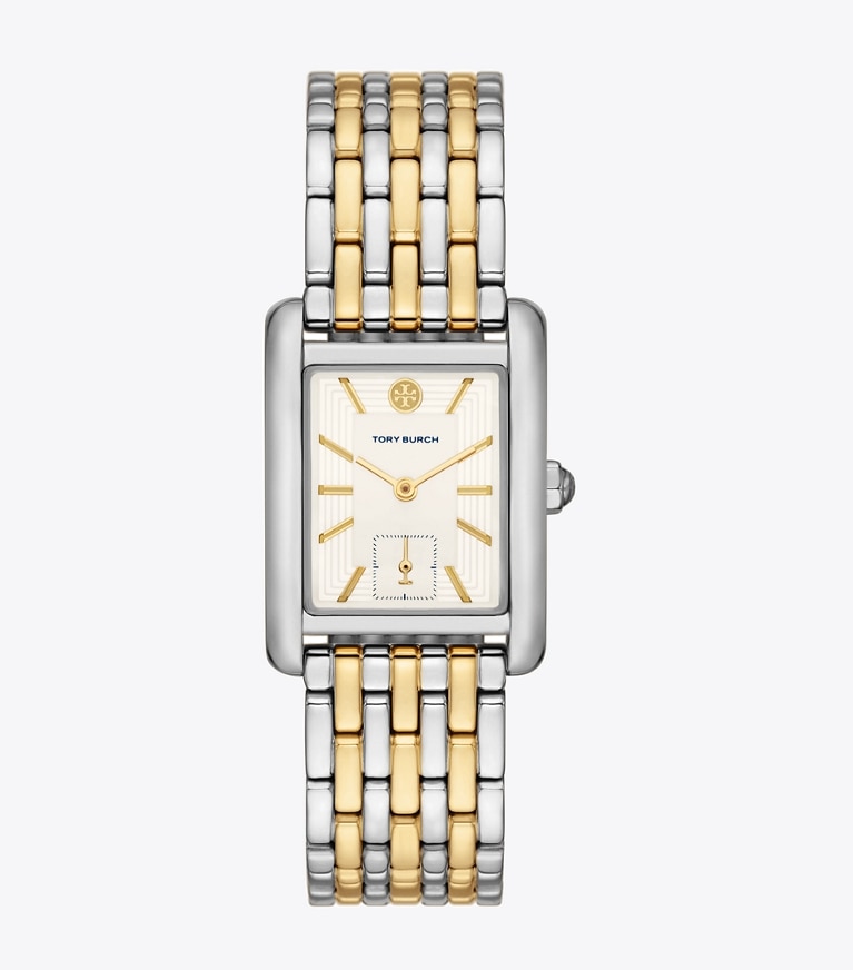 Tory Burch designer montres bracelet Montre Eleanor dans IVORY / TWO-TONE de face