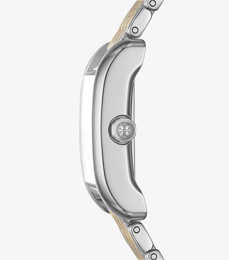 Tory Burch designer montres bracelet Montre Eleanor dans IVORY / TWO-TONE de côté