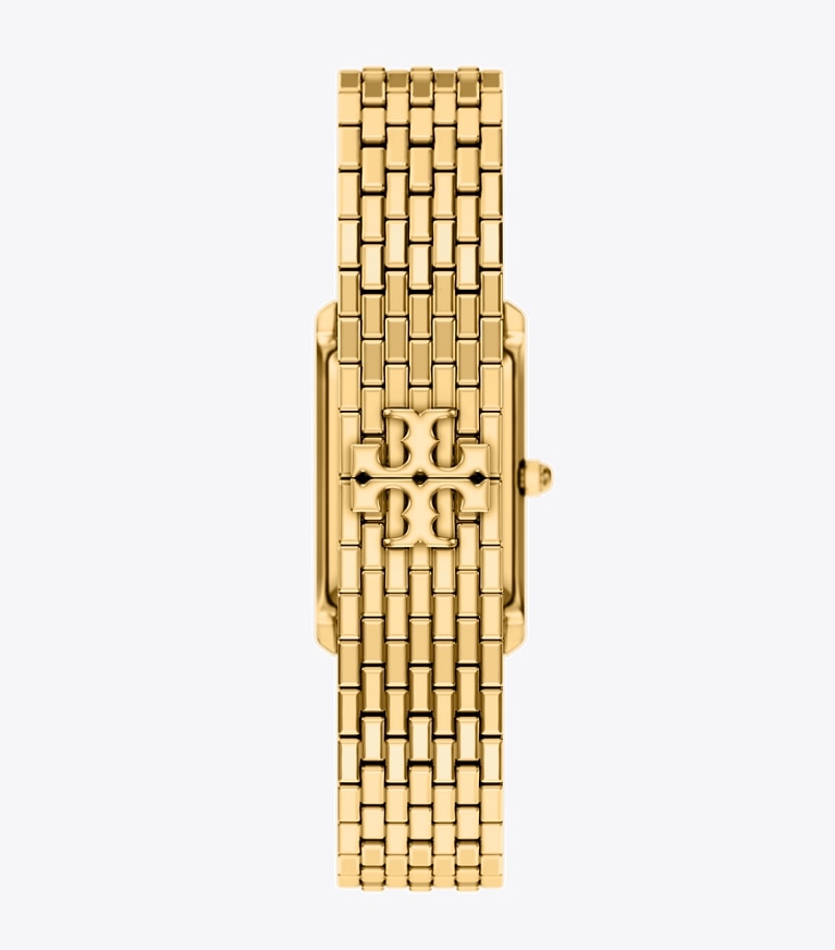 Tory Burch designer montres bracelet Montre Eleanor Slim dans IVORY/GOLD retour
