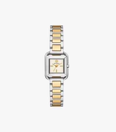 Tory Burch designer montres bracelet Montre Kira petite dans IVORY/TWO-TONE de face
