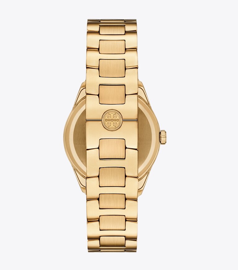 Tory Burch designer montres bracelet Montre Miller dans IVORY/PALE GOLD retour