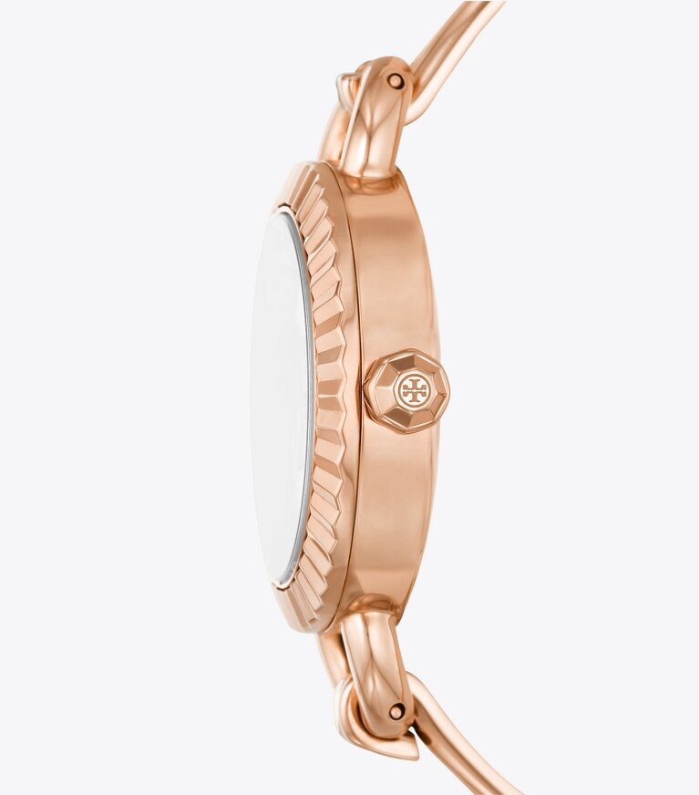 Montre Miller bracelet jonc en acier inoxydable rose dor Femme