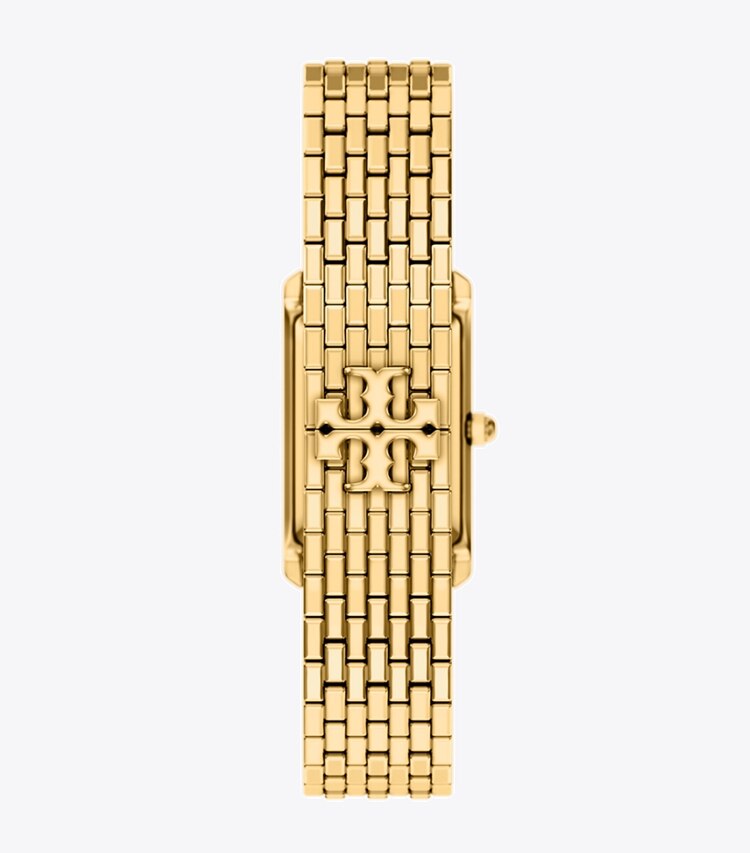 Tory Burch designer montres bracelet Montre mince Eleanor dans GREEN MOTHER-OF-PEARL/GOLD retour