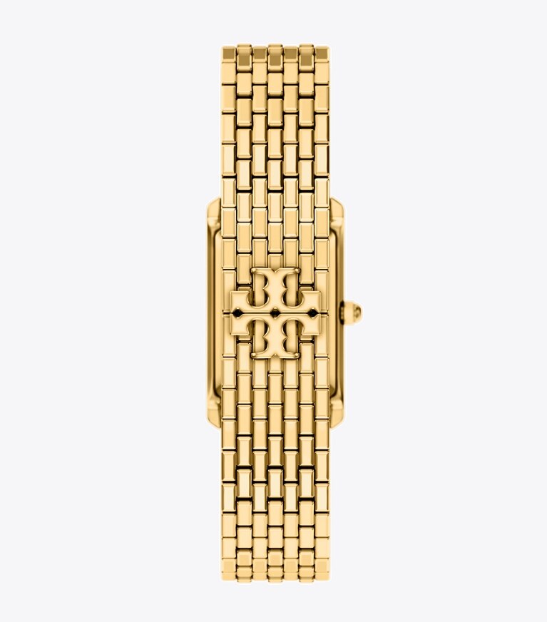 Tory Burch designer montres bracelet Montre mince Eleanor dans GREEN MOTHER-OF-PEARL/GOLD retour