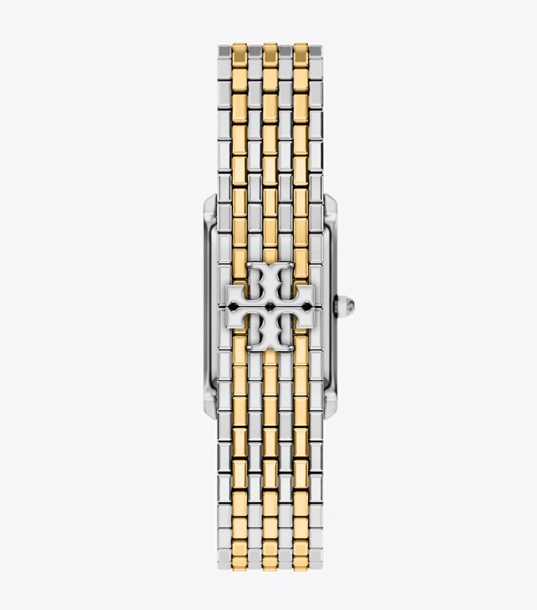 Tory Burch designer montres bracelet Montre mince Eleanor dans IVORY/TWO-TONE retour