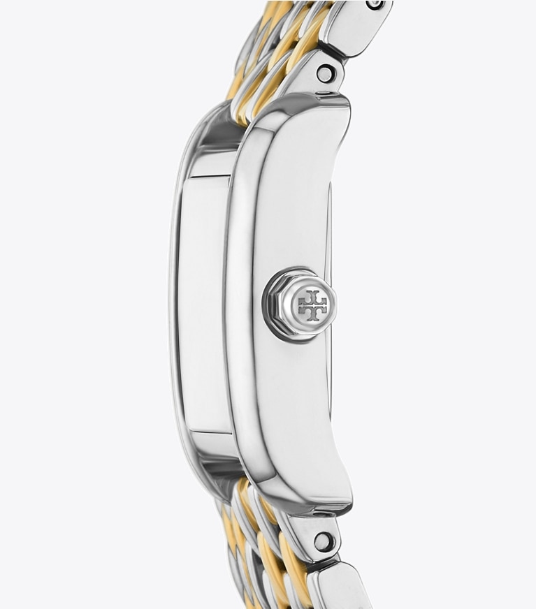 Tory Burch designer montres bracelet Montre Mini Eleanor à double tour dans IVORY/TWO-TONE de côté