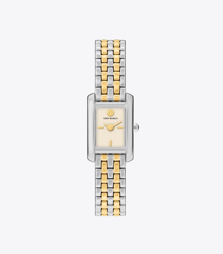 Tory Burch designer montres bracelet Montre mini Eleanor dans IVORY/TWO-TONE de face