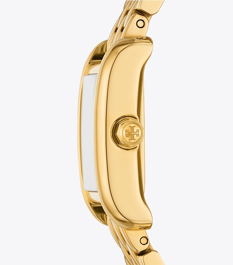 Tory Burch designer montres bracelet Montre Mini Eleanor dans IVORY/GOLD de côté