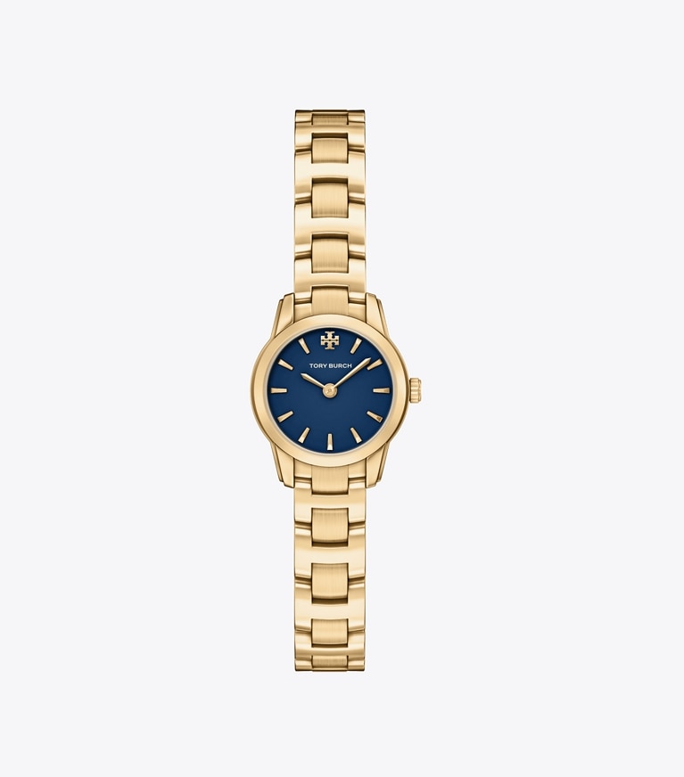 Tory Burch designer montres bracelet Montre Mini Miller dans NAVY/PALE GOLD de face
