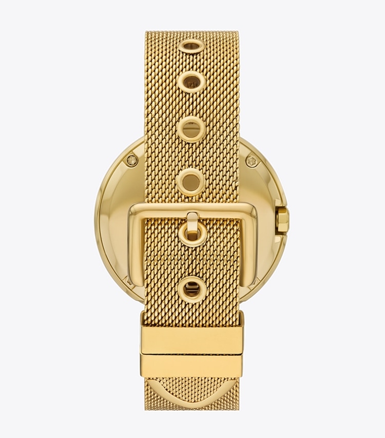 Tory Burch designer montres bracelet Montre Pierced dans IVORY/GOLD retour