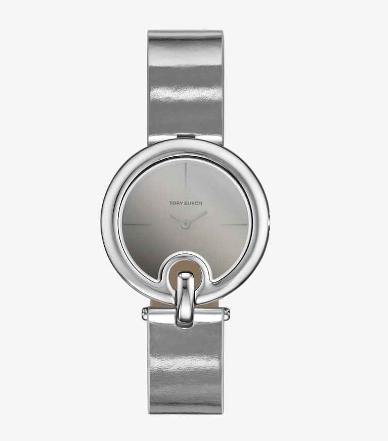 Tory Burch designer montres bracelet Montre Pierced dans SILVER/METALLIC de face