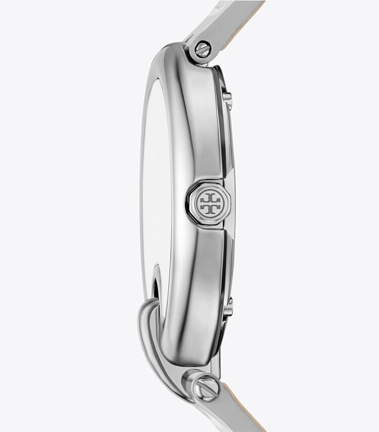 Tory Burch designer montres bracelet Montre Pierced dans SILVER/METALLIC de côté