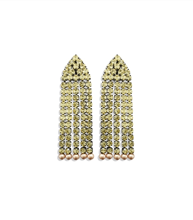 Tory Burch designer earrings Moondance Chandelier Earrings in Hematite / Yellow additional
