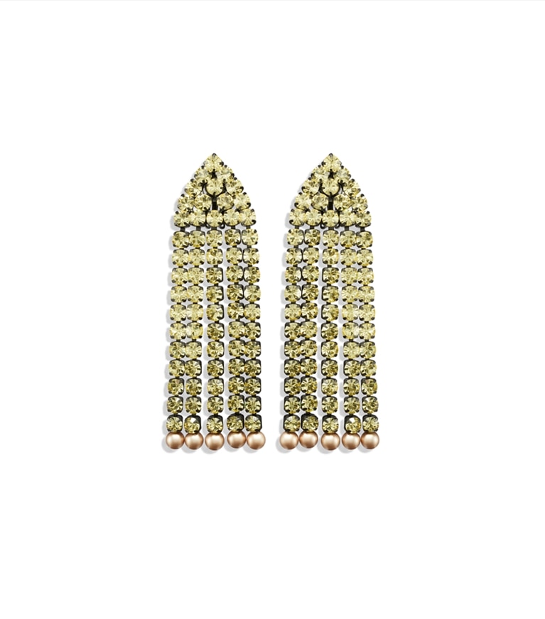 Tory Burch designer earrings Moondance Chandelier Earrings in Hematite / Yellow additional