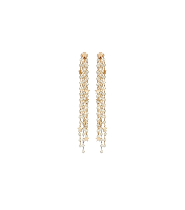 Tory Burch designer earrings Moondance Front Back Pearl Earrings in Tory Gold / Cream additional