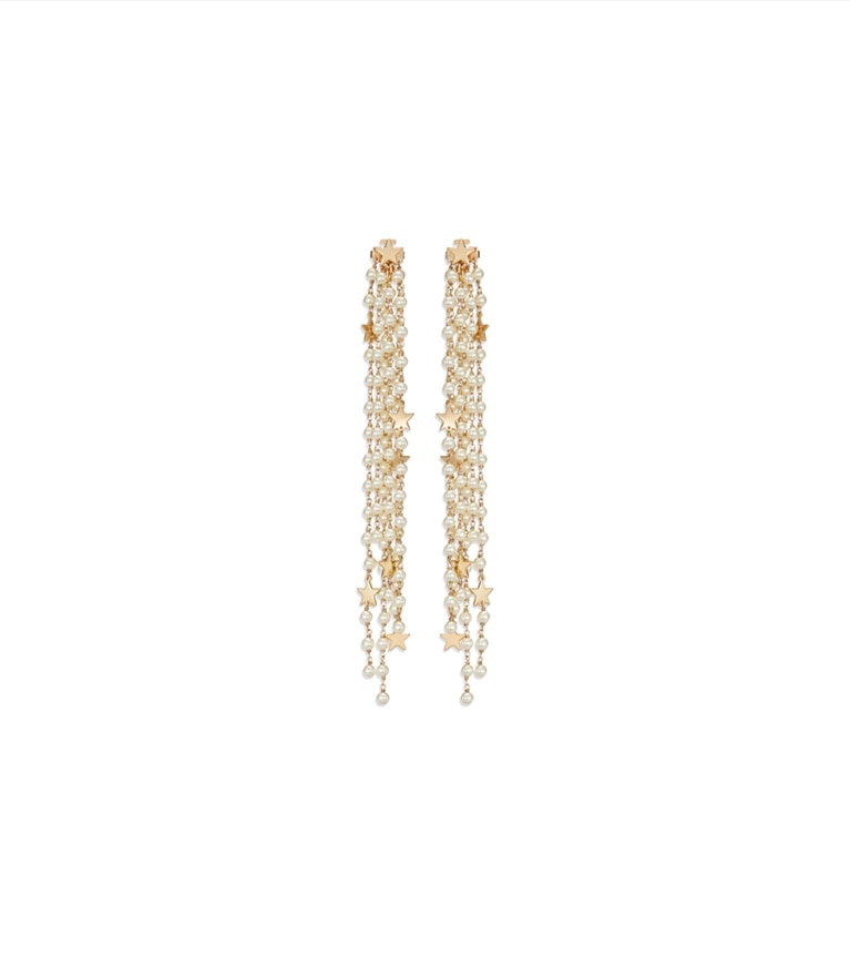 Tory Burch designer earrings Moondance Front Back Pearl Earrings in Tory Gold / Cream additional
