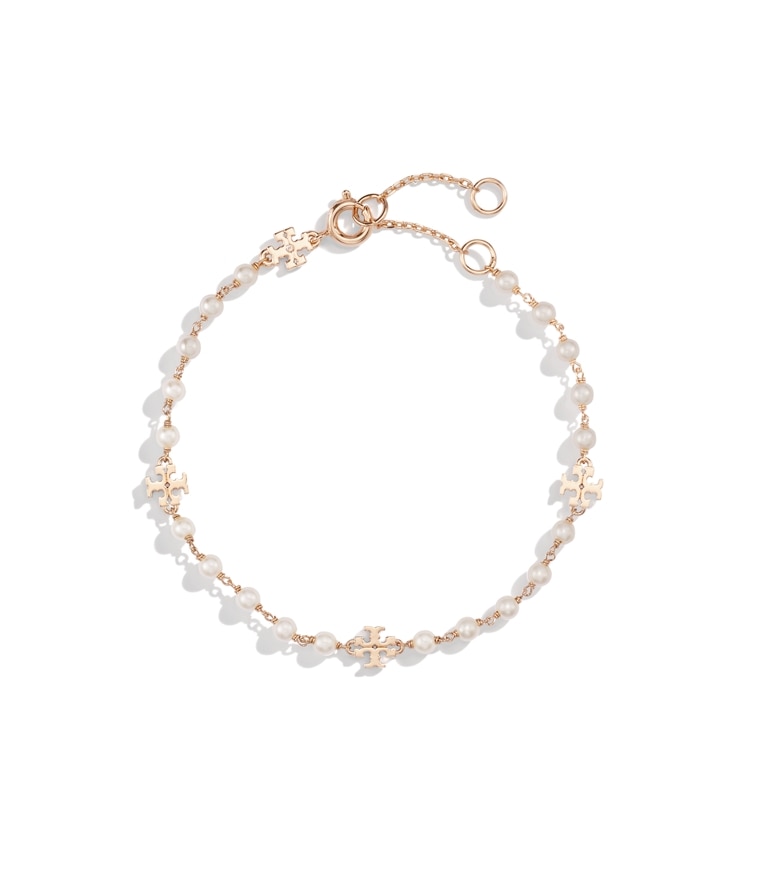 Tory Burch designer bracelets Moondance Pearl Bracelet in Tory Gold / Cream additional