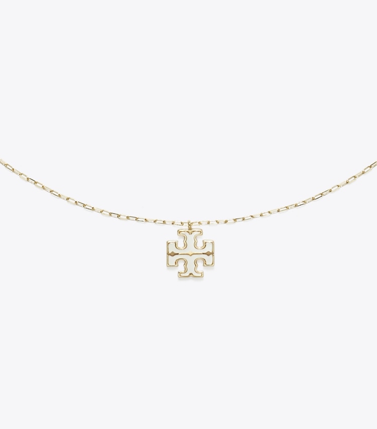 Tory Burch designer necklaces Moondance Pendant Necklace in Tory Gold / Mother of Pearl detail