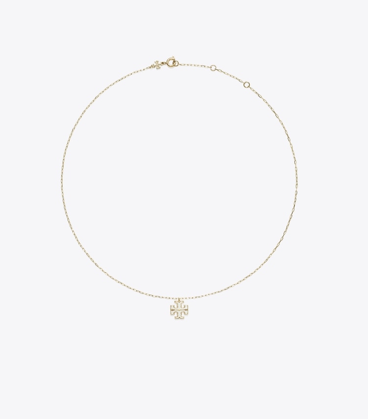 Tory Burch designer necklaces Moondance Pendant Necklace in Tory Gold / Mother of Pearl front