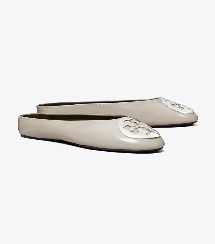 Tory Burch designer mocassins Mule de ballet Reva dans GRAY CLAY angle