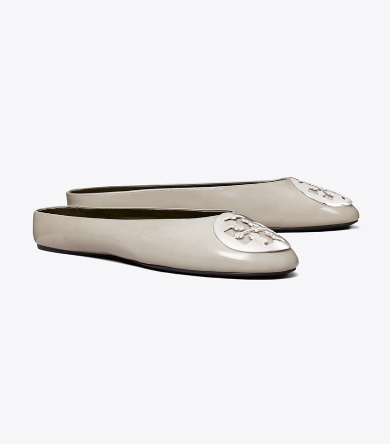 Tory Burch designer mocassins Mule de ballet Reva dans GRAY CLAY angle