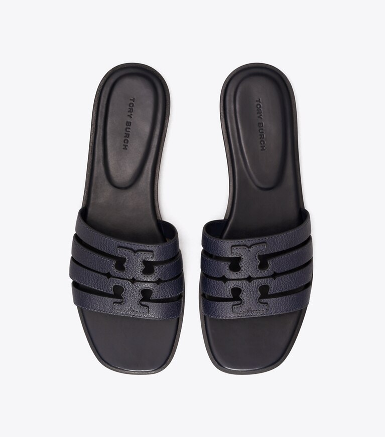 Tory Burch designer sandales Mule Ines dans NEW NAVY / NEW NAVY vue du dessus