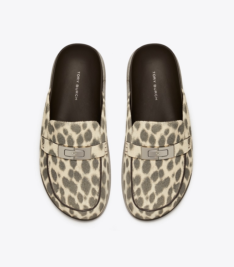 Tory Burch designer mocassini Mule LeeLee in CHEETAH SPOTS superiore