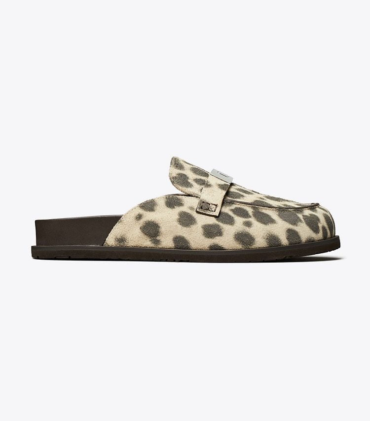 Tory Burch designer mocassini Mule LeeLee in CHEETAH SPOTS side