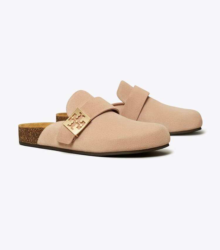 Tory Burch designer mocassini Mule Mellow in MALVA / GOLD angle