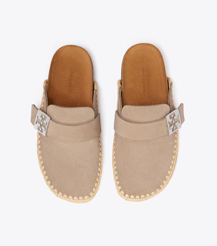 Tory Burch designer mocassini Mule Mellow in rafia in AVOLA / NATURAL superiore