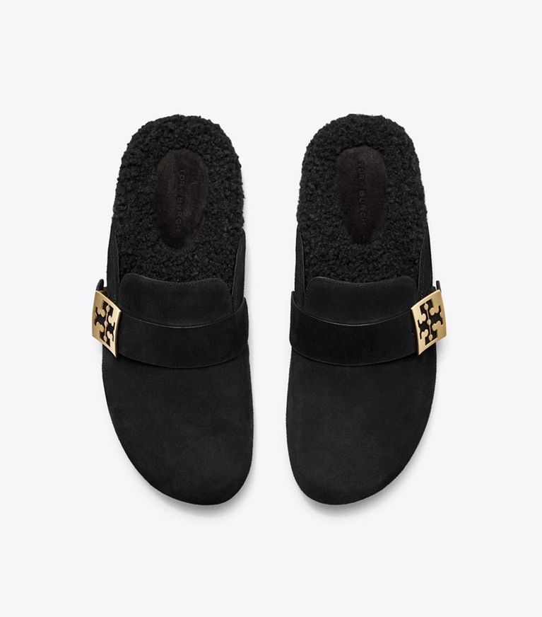Tory Burch designer mocassini Mule Mellow in PERFECT BLACK / PERFECT BLACK angle