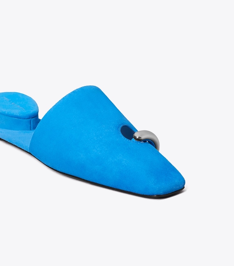 Tory Burch designer mocassins Mules effet piercing in DEEP BLUE informations