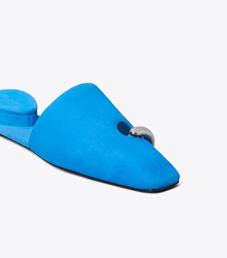 Tory Burch designer mocassins Mules effet piercing in DEEP BLUE informations