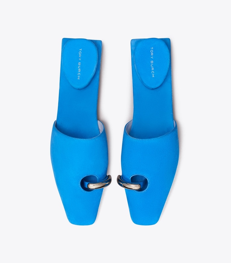 Tory Burch designer mocassins Mules effet piercing in DEEP BLUE dessus