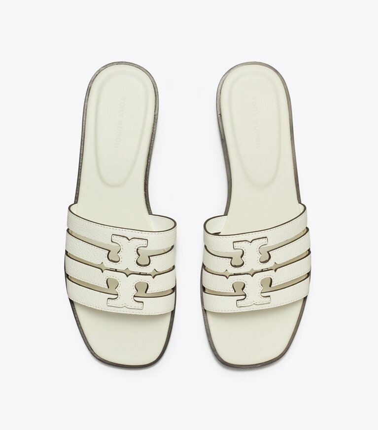 Tory Burch designer sandales Mules Ines à brides in CREAM / CREAM dessus