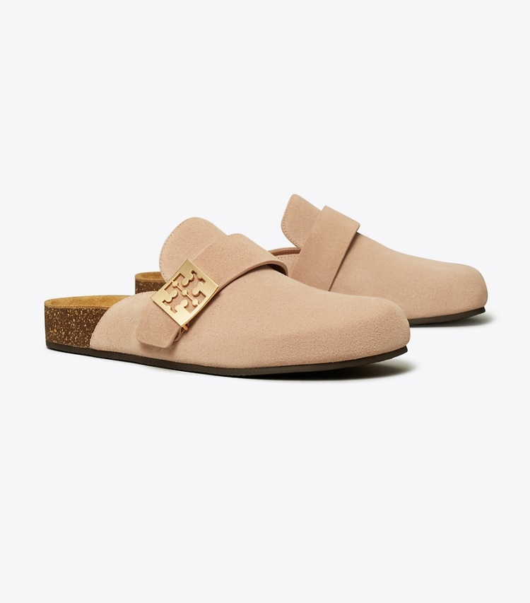 Tory Burch designer mocassins Mules Mellow in MALVA / GOLD angle