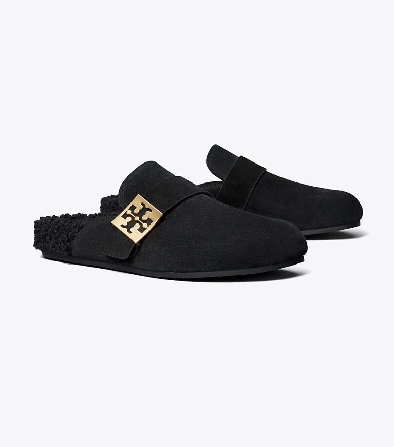 Tory Burch designer mocassins Mules Mellow in PERFECT BLACK / PERFECT BLACK angle