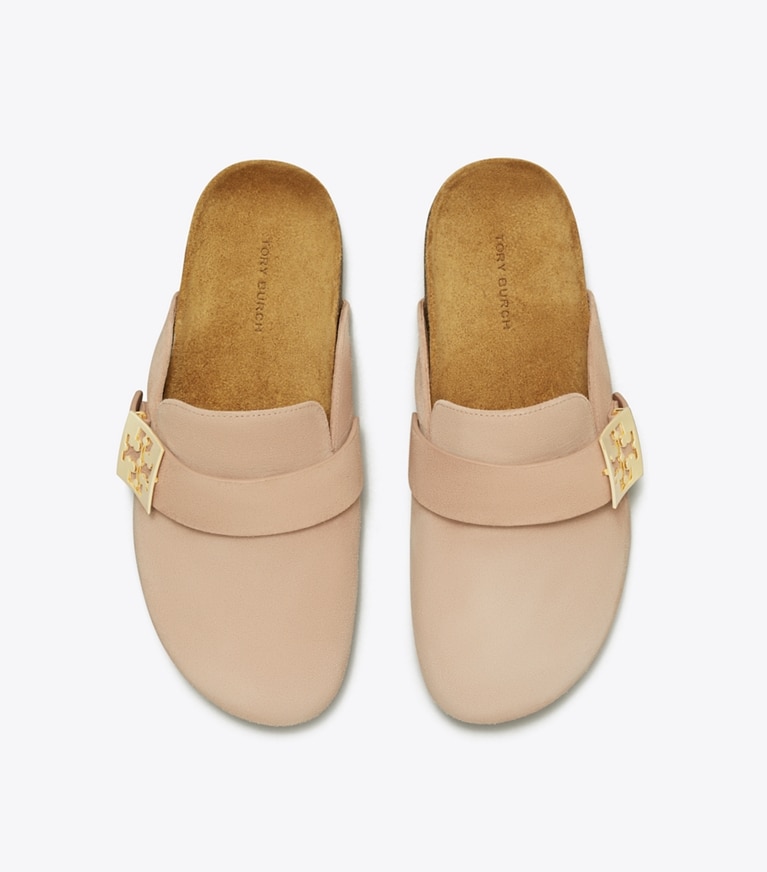 Tory Burch designer mocassins Mules Mellow in MALVA / GOLD dessus