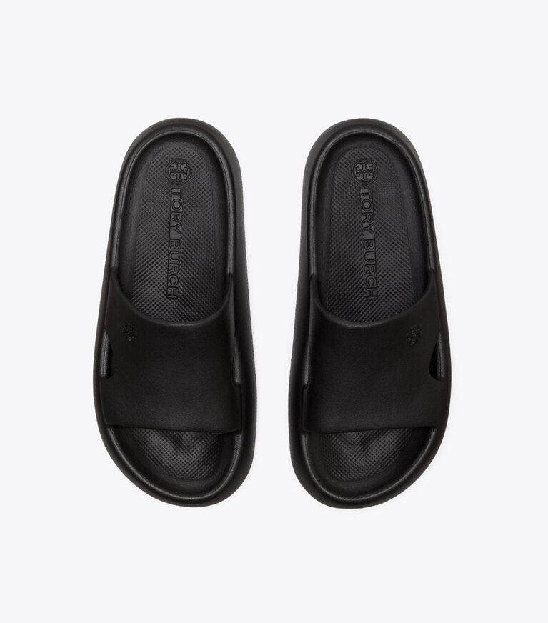 Tory Burch designer sandales Mules Shower in PERFECT BLACK dessus
