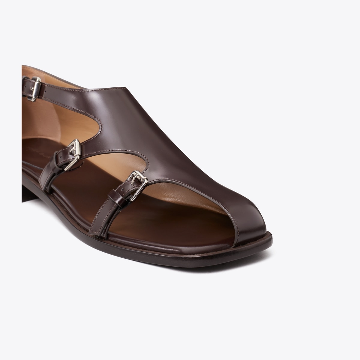 レザー★送料&関税込み★Tory Burch★MULTI-STRAP SANDAL Tory Burch $328 NIB CAPRI MULTI STRAP SANDAL MOCHA / TOASTED