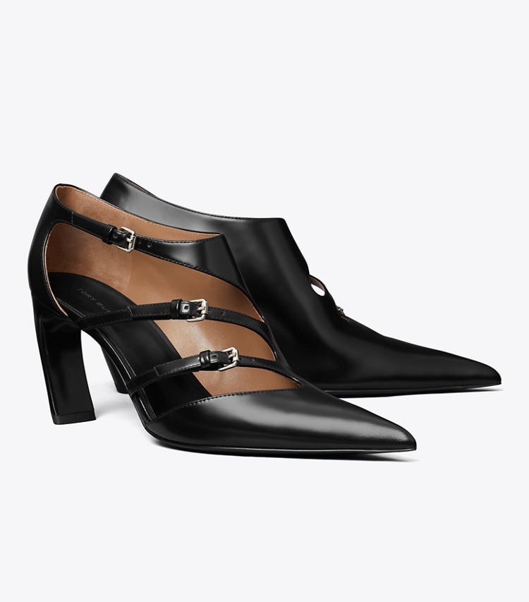 Tory Burch designer heels Multi-Buckle Pump in NERO angle